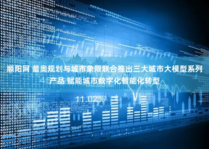 顺阳网 蕾奥规划与城市象限联合推出三大城市大模型系列产品 赋能城市数字化智能化转型